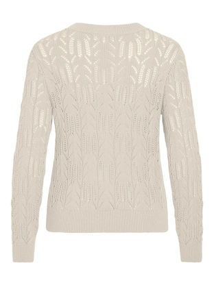 VILA VICOTTI O-NECK L/S KNIT TOP