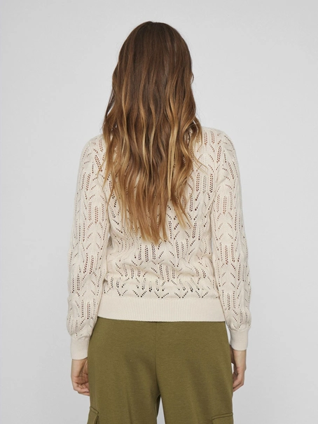 VILA VICOTTI O-NECK L/S KNIT TOP
