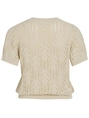 VILA VICOTTI S/S O-NECK KNIT TOP - NOOS