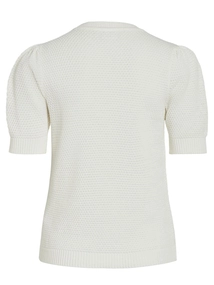 VILA VIDALO O-NECK S/S KNIT TOP - NOOS