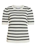 VILA VIDALO O-NECK S/S STRIPE KNIT-NOOS