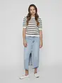 VILA VIDALO O-NECK S/S STRIPE KNIT-NOOS