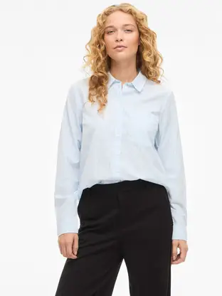 VILA VIDARMA L/S REGULAR SHIRT - NOOS