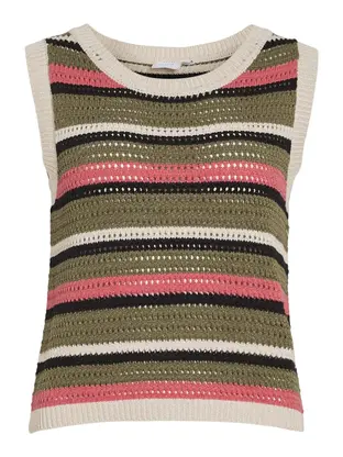 VILA VIDULIPA O-NECK S/L GLITTER KNIT TO