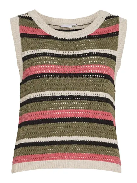 VILA VIDULIPA O-NECK S/L GLITTER KNIT TO