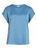 VILA VIELLETTE S/S SATIN TOP - NOOS