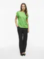VILA VIELLETTE S/S SATIN TOP - NOOS