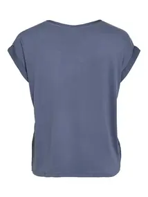 VILA VIELLETTE S/S SATIN TOP - NOOS
