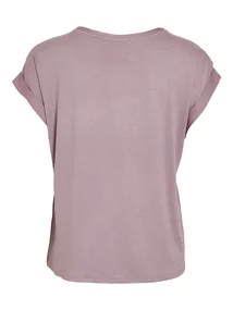 VILA VIELLETTE S/S SATIN TOP - NOOS