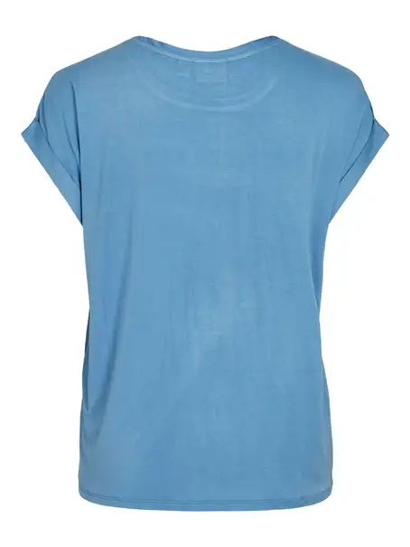 VILA VIELLETTE S/S SATIN TOP - NOOS