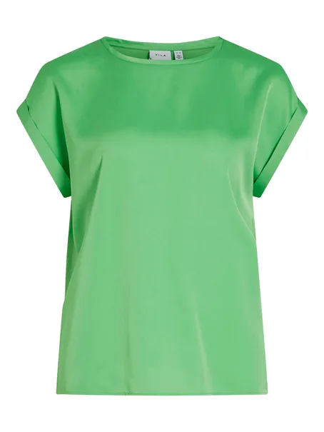 VILA VIELLETTE S/S SATIN TOP - NOOS
