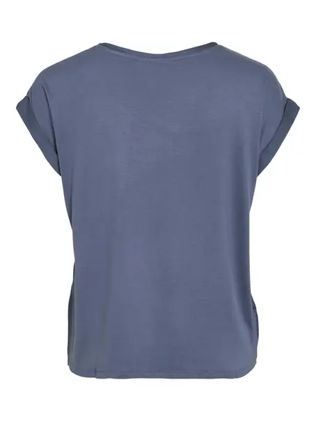 VILA VIELLETTE S/S SATIN TOP - NOOS