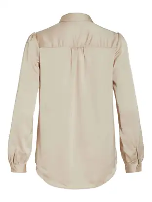 VILA VIELLETTE SATIN L/S SHIRT/SU - NOOS