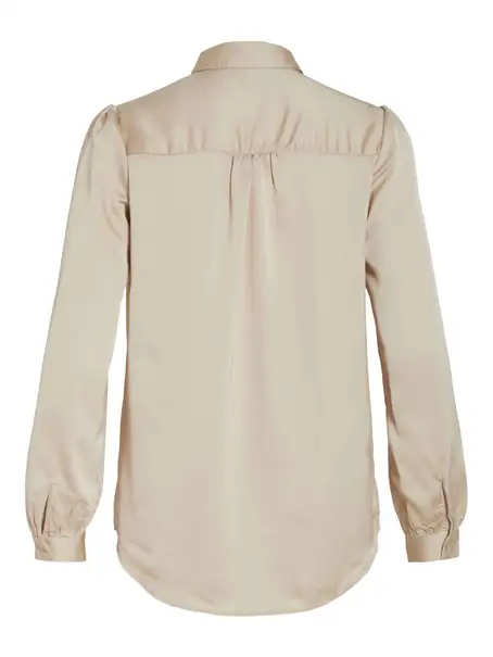 VILA VIELLETTE SATIN L/S SHIRT/SU - NOOS