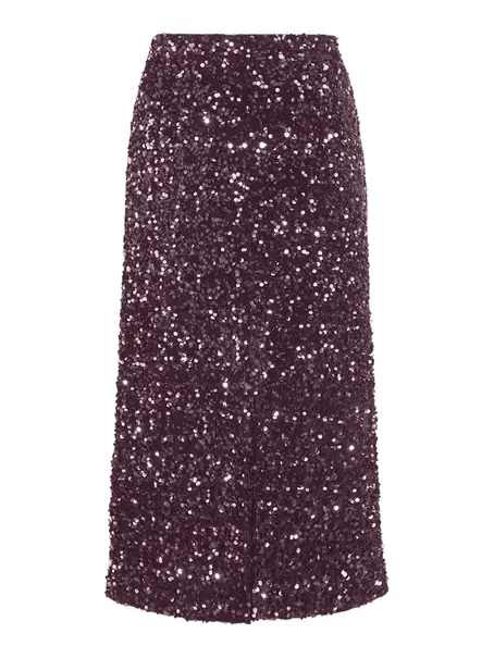 VILA VIFAITH HW MIDI SEQUIN SKIRT/1