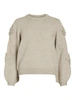 VILA VIFAYE O-NECK L/S EMBRODIERY KNIT T
