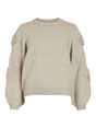 VILA VIFAYE O-NECK L/S EMBRODIERY KNIT T