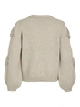 VILA VIFAYE O-NECK L/S EMBRODIERY KNIT T