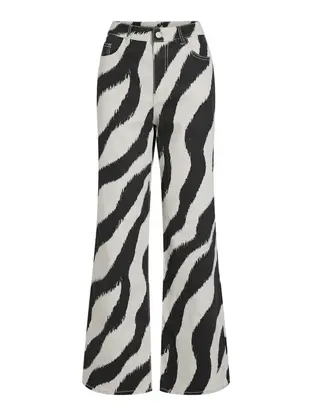VILA VIFREYA ZEMSA HW WIDE PRINTED JEANS