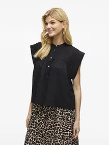 VILA VIKATINKA S/L SHORT SHIRT