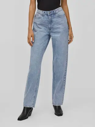 VILA VIKELLY JAF HW STRAIGHT JEANS-NOOS