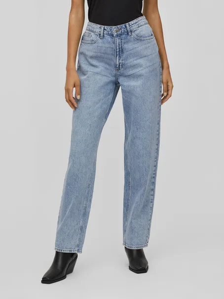 VILA VIKELLY JAF HW STRAIGHT JEANS-NOOS