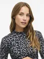VILA VILEOA L/S HIGH NECK TOP - NOOS