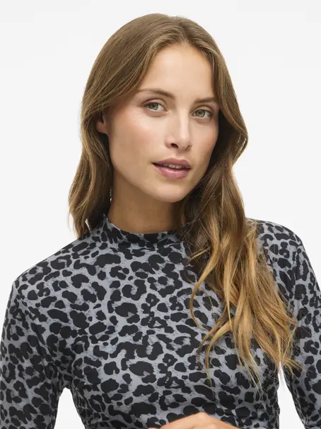 VILA VILEOA L/S HIGH NECK TOP - NOOS