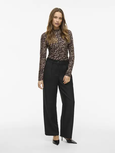 VILA VILEOA L/S HIGH NECK TOP - NOOS