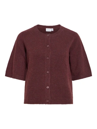 VILA VILIGA 2/4 O-NECK KNIT CARDIGAN - N