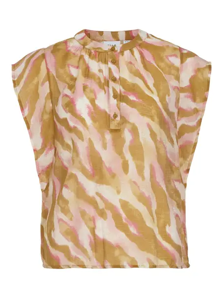 VILA VILYRIA SOA V-NECK S/L TOP