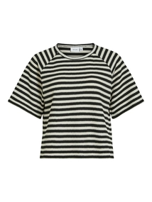 VILA VIMATA O-NECK 2/4 TOP/PB