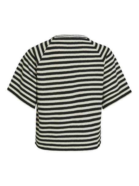 VILA VIMATA O-NECK 2/4 TOP/PB