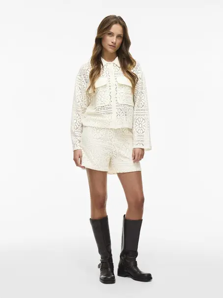 VILA VIMERINDA CROCHET HW SHORTS