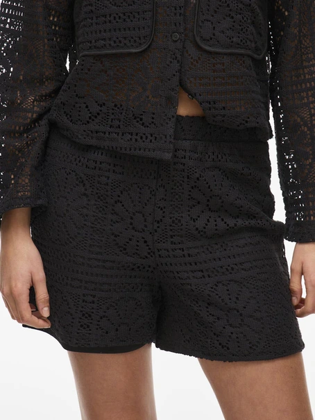 VILA VIMERINDA CROCHET HW SHORTS