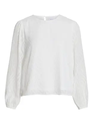 VILA VIMIKA O-NECK L/S TOP - NOOS