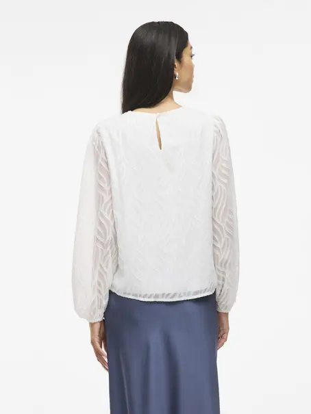 VILA VIMIKA O-NECK L/S TOP - NOOS