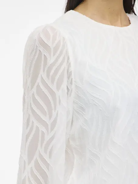 VILA VIMIKA O-NECK L/S TOP - NOOS