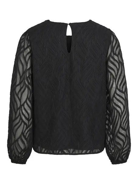 VILA VIMIKA O-NECK L/S TOP - NOOS