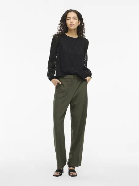 VILA VIMIKA O-NECK L/S TOP - NOOS