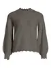 VILA VINIKOLINA O-NECK L/S KNIT TOP - NO