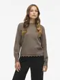 VILA VINIKOLINA O-NECK L/S KNIT TOP - NO