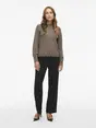 VILA VINIKOLINA O-NECK L/S KNIT TOP - NO