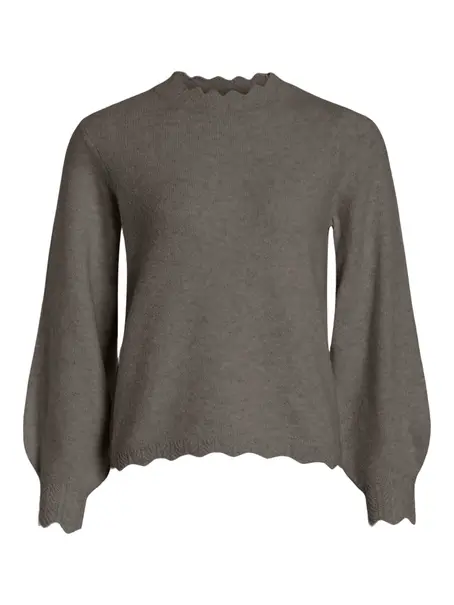 VILA VINIKOLINA O-NECK L/S KNIT TOP - NO
