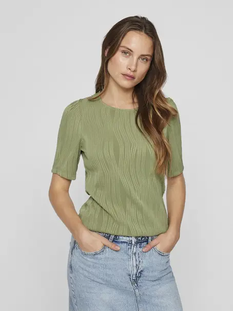 VILA VINIRA O-NECK PUFF 2/4 TOP/R