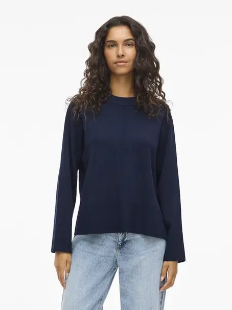 VILA VIOSTRIA O-NECK L/S KNIT TOP-NOOS