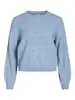 VILA VIRIL L/S O-NECK POINTELLE KNIT TOP