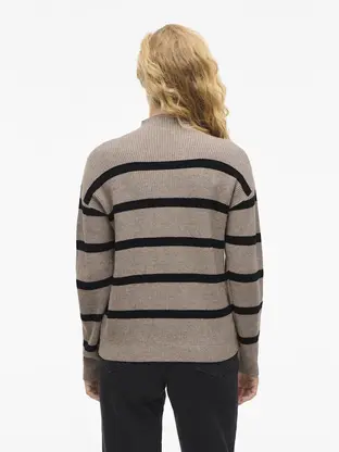 VILA VIRIL MOCK NECK L/S KNIT RIB TOP 2
