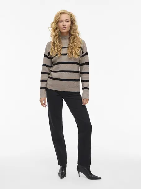 VILA VIRIL MOCK NECK L/S KNIT RIB TOP 2