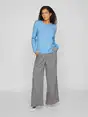 VILA VIRIL O-NECK L/S KNIT TOP - NOOS
